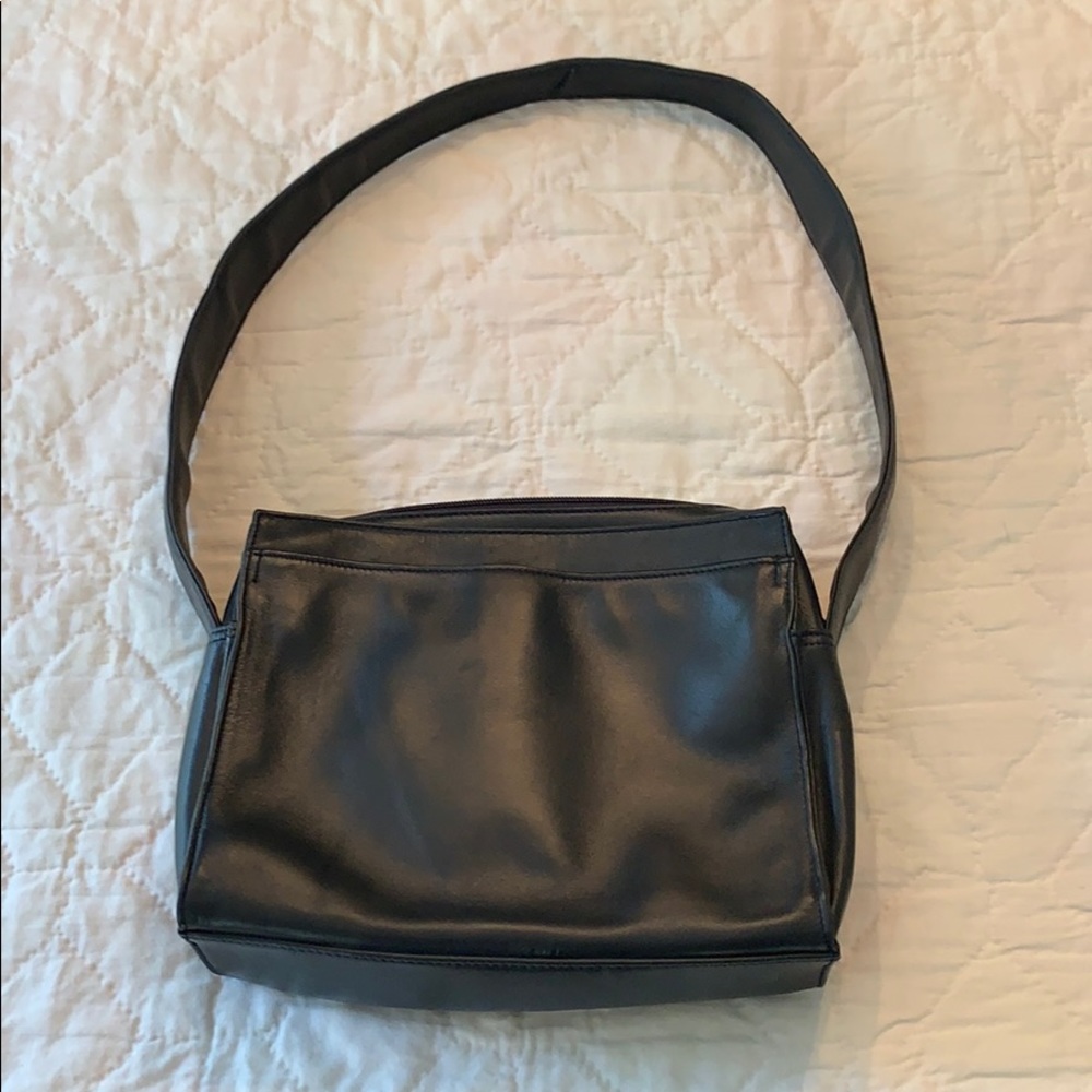 Adorable little black leather purse